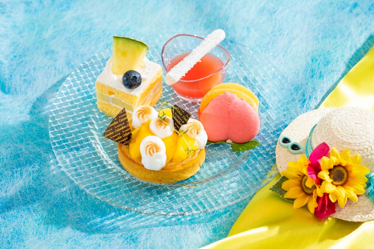 コロンバン原宿サロンでリゾート気分を味わう「サマーフルーツアフタヌーンティー」 7月1日〜9月15日