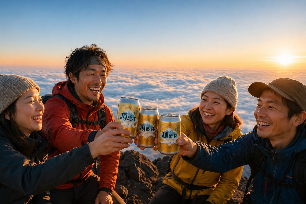 富士山頂限定！「頂乾杯ビール」で最高の乾杯を 7月10日〜