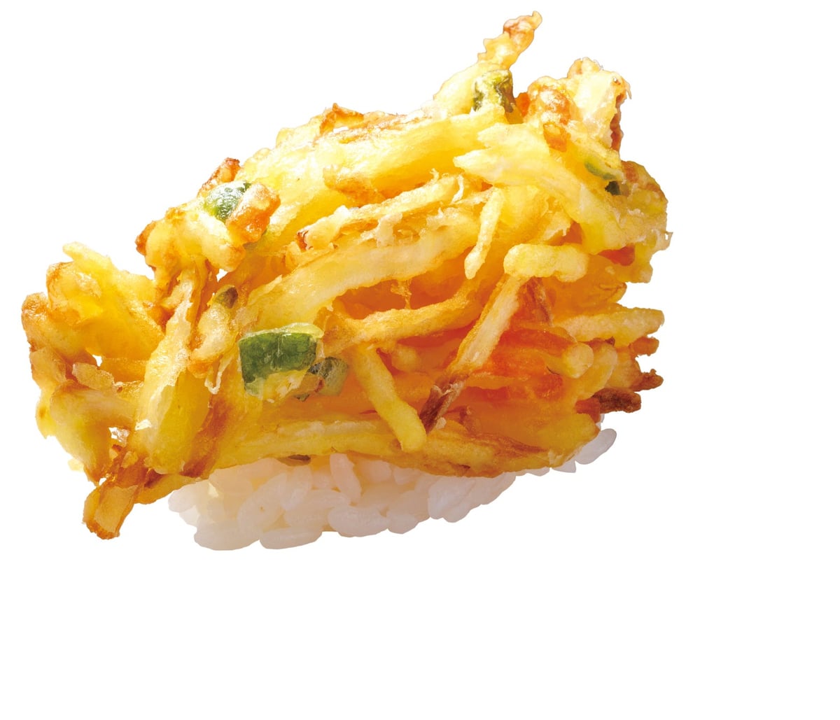 特大５種野菜のかき揚げ握り 100円（税込110円）