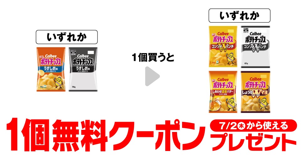カルビー ポテトチップス うすしお味
