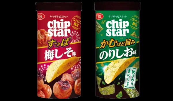 ヤマザキビスケット チップスターS(すっぱ梅しそ味/かむほど旨みのりしお味)
