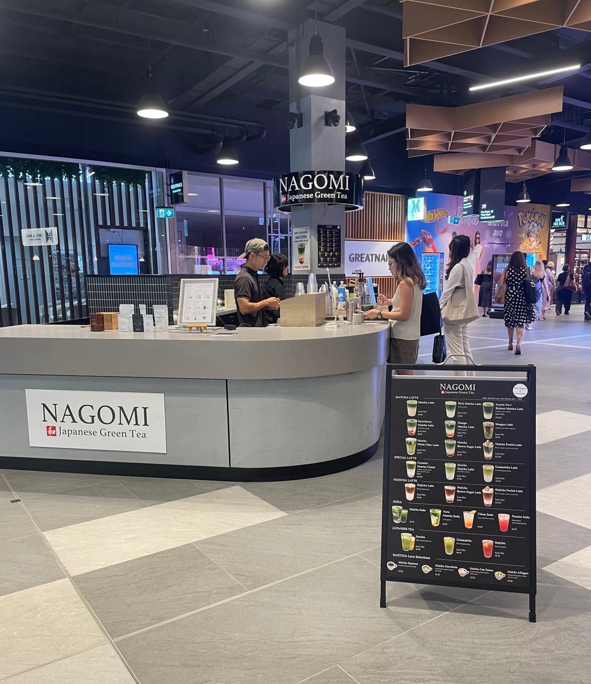 オーストラリアのFortitude Valley駅直結のNAGOMIの抹茶カフェ。
