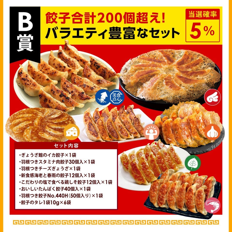 大阪王将×美食点心ぎょうざ館の餃子ガチャが登場!4,500円で運試し 6月1日〜 – photo 4