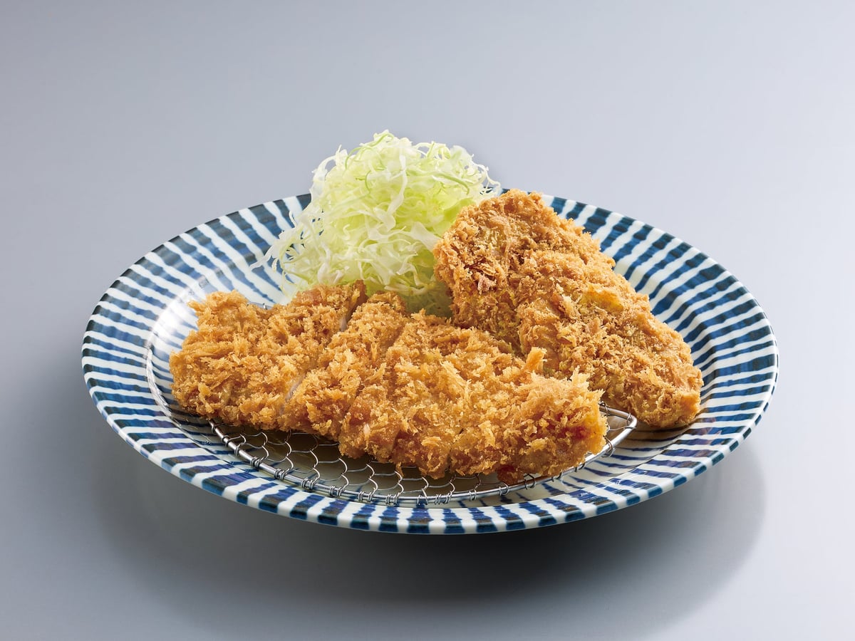 ※画像は「ロースかつ（80g）」と「ヒレかつ（2個）」の合い盛りです