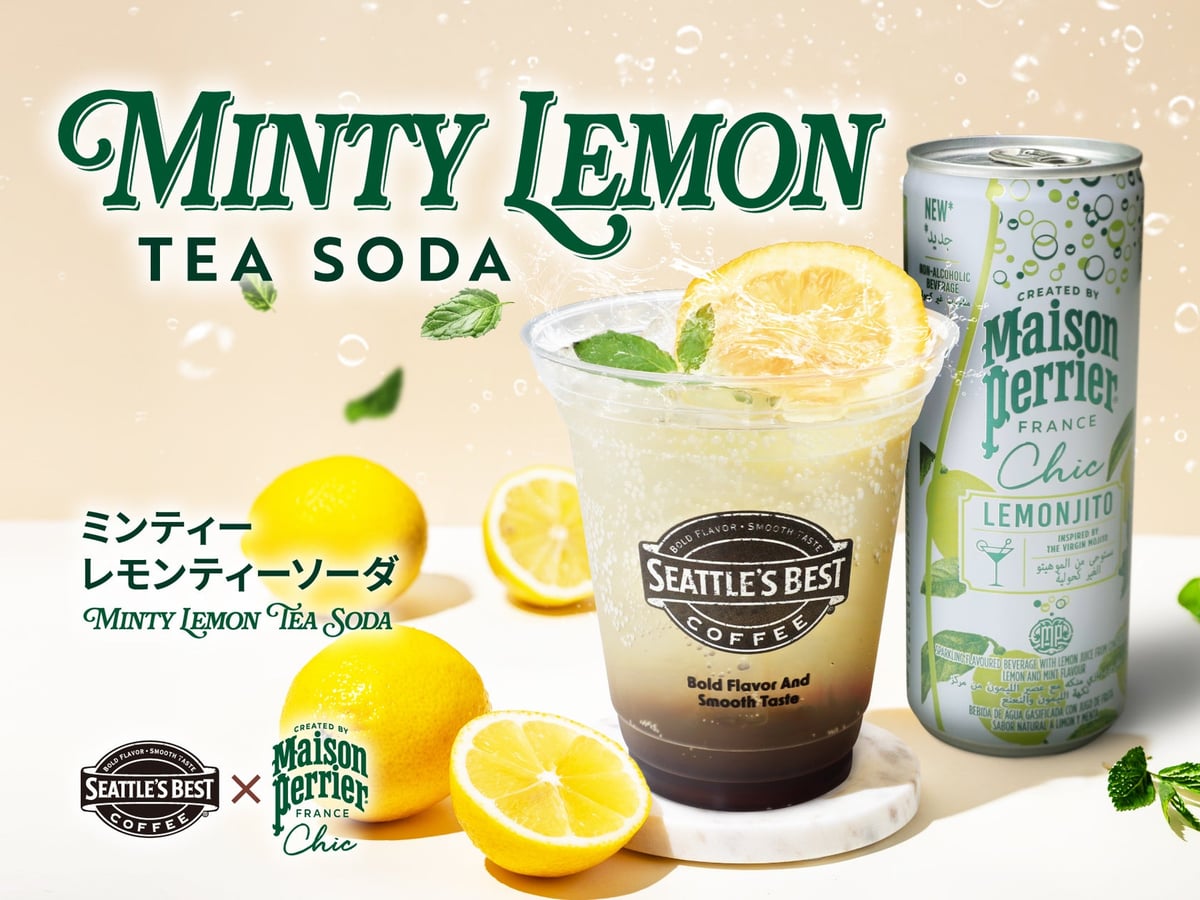シアトルズベストコーヒーがミンティーレモンティーソーダを期間限定販売 6月11日〜