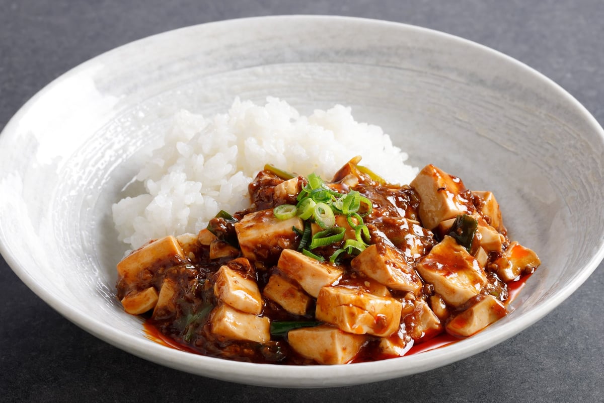 麻辣麻婆豆腐丼