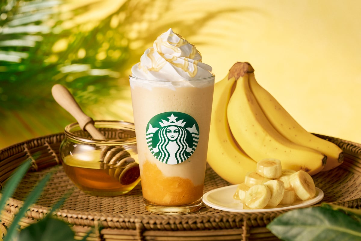 スターバックス新作『ハニー バナナ フラペチーノ®』が登場！バナナとハニーの贅沢な味わい