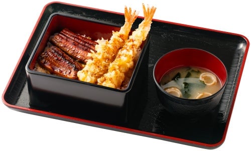 うな海老天重(みそ汁付き)1,373円