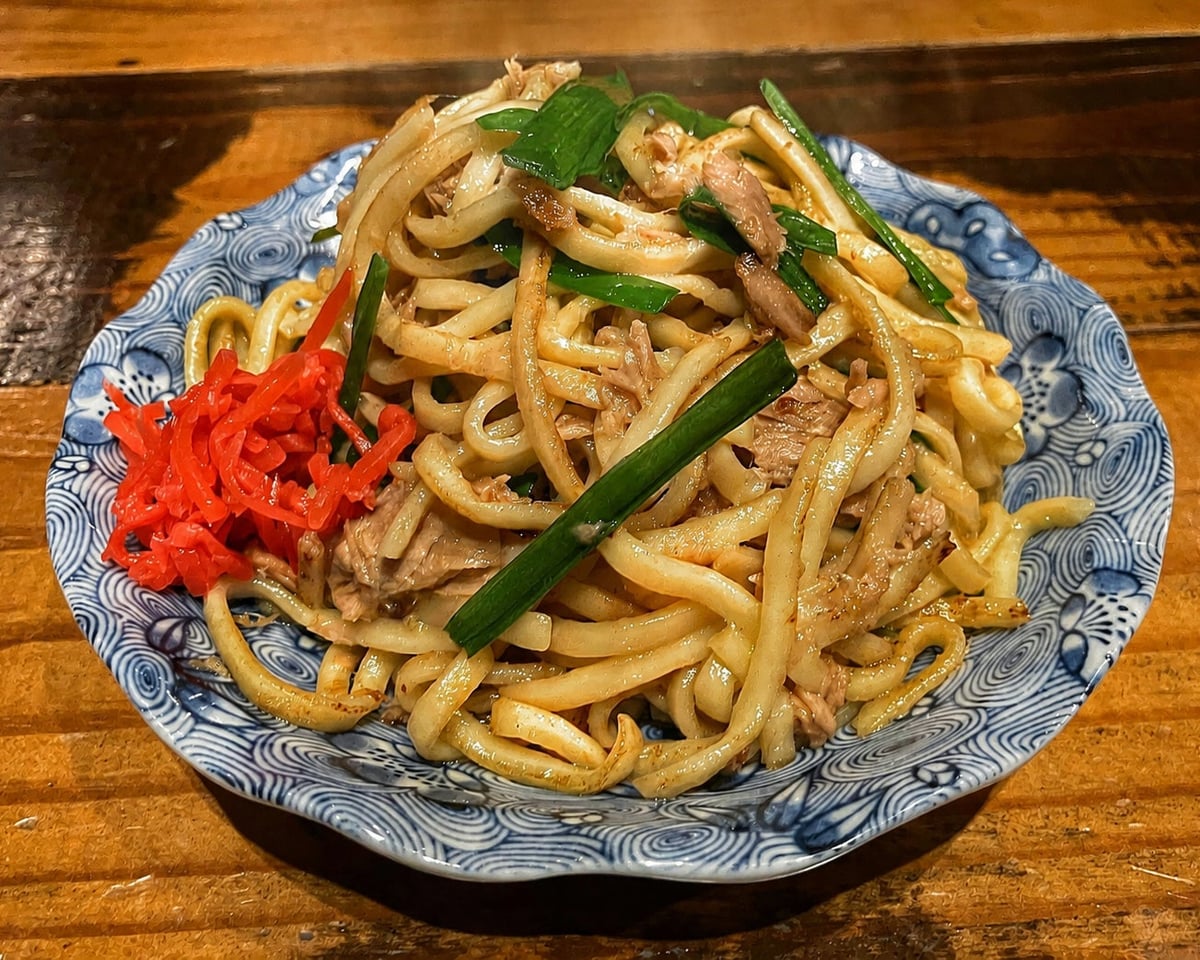 沖縄そばの志那そばチャンプルー!