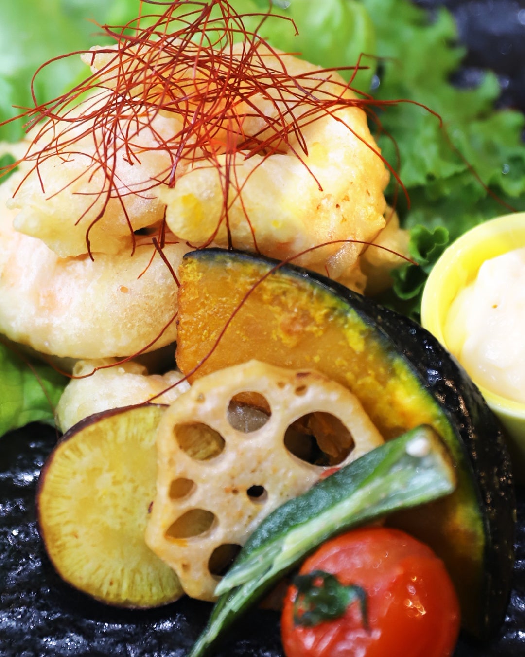エビマヨ華やかプレート 野菜たっぷり:1,800円