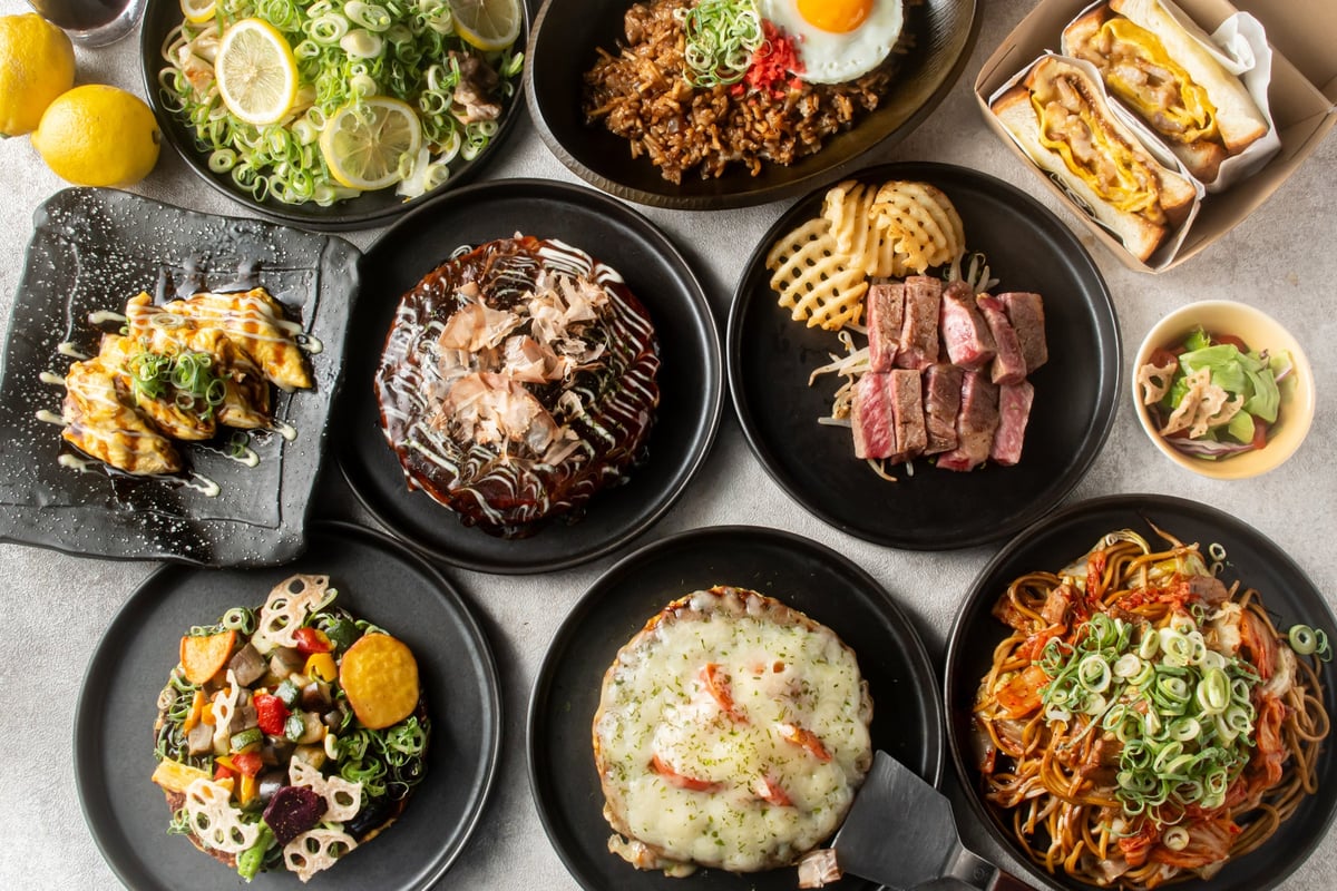 千房 chibo's kitchen 阪神梅田店で1,350円から楽しむ本格お好み焼＆焼そば