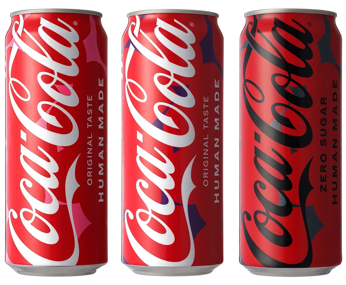 コカ・コーラ×HUMAN MADE第2弾、全国ファミマで数量限定500ml缶発売