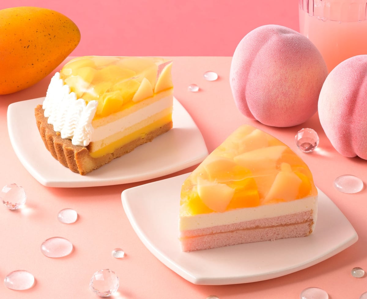 銀座コージーコーナーの夏限定！ぷるるんゼリー仕立ての桃スイーツ2種が7月10日から登場 7月10日〜