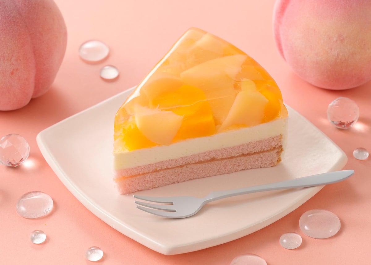 銀座コージーコーナーの夏限定！ぷるるんゼリー仕立ての桃スイーツ2種が7月10日から登場 7月10日〜