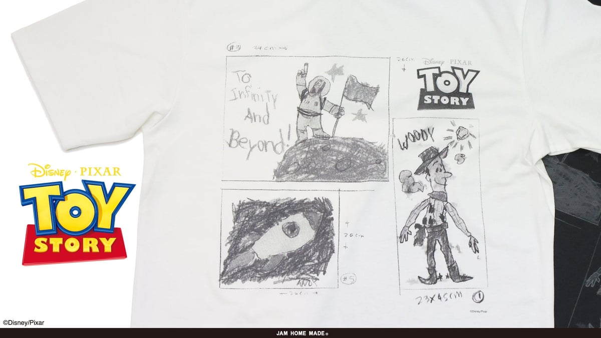 JAM HOME MADEから『トイ・ストーリー』30周年記念アンディイラストTシャツが登場！2026年7月10日販売