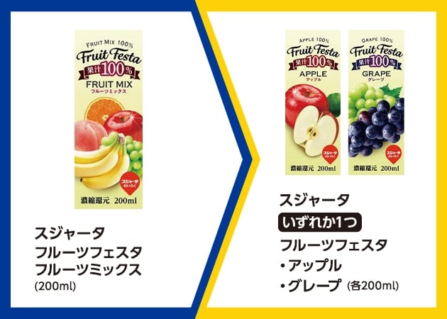 スジャータフルーツフェスタフルーツミックス(200ml)