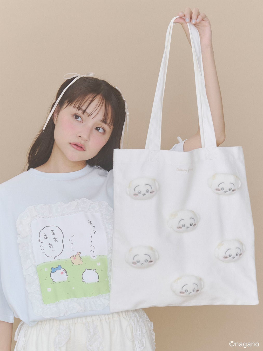 merry jennyが人気キャラクター「ちいかわ」と初コラボ！かわいいリボントート＆フリルTシャツが7月15日から先行販売開始