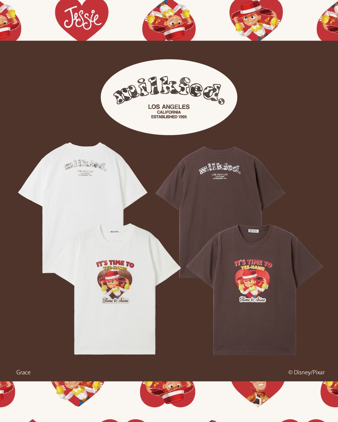 MILKFED.が新宿ルミネエストでトイ・ストーリー「ジェシー」モチーフ新作コレクション発売