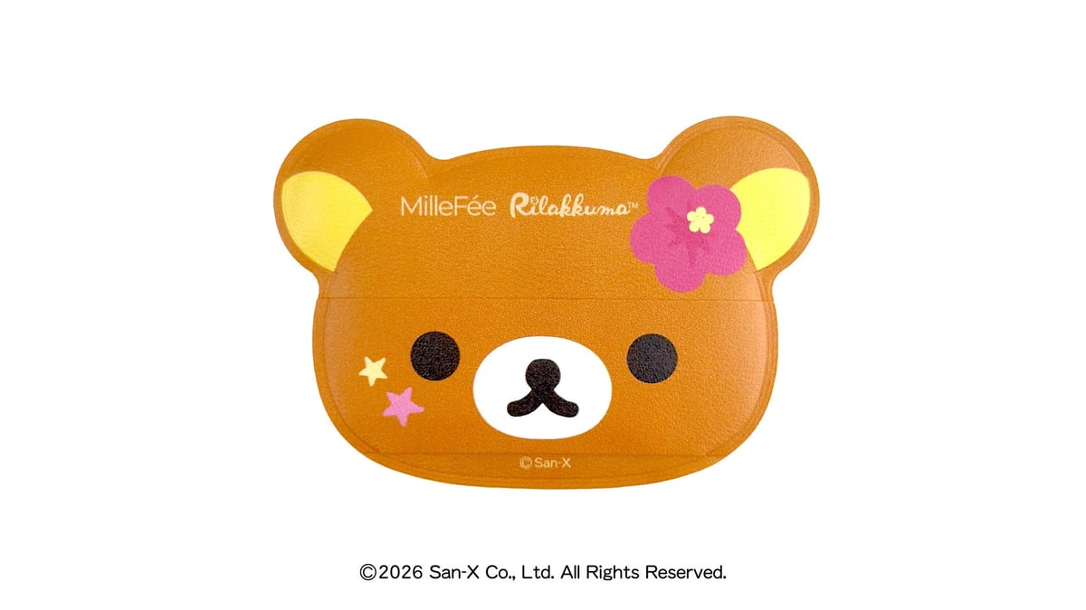 全国のドン・キホーテで「MilleFée」×リラックマのギャルデザインパフが660円から発売