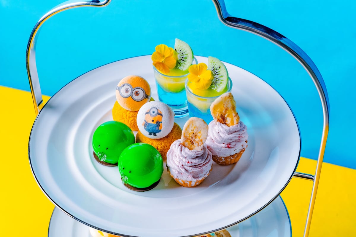 グランドプリンスホテル大阪ベイで「ミニオンズ&モンスターズアフタヌーンティー」新登場!夏のスイーツを満喫