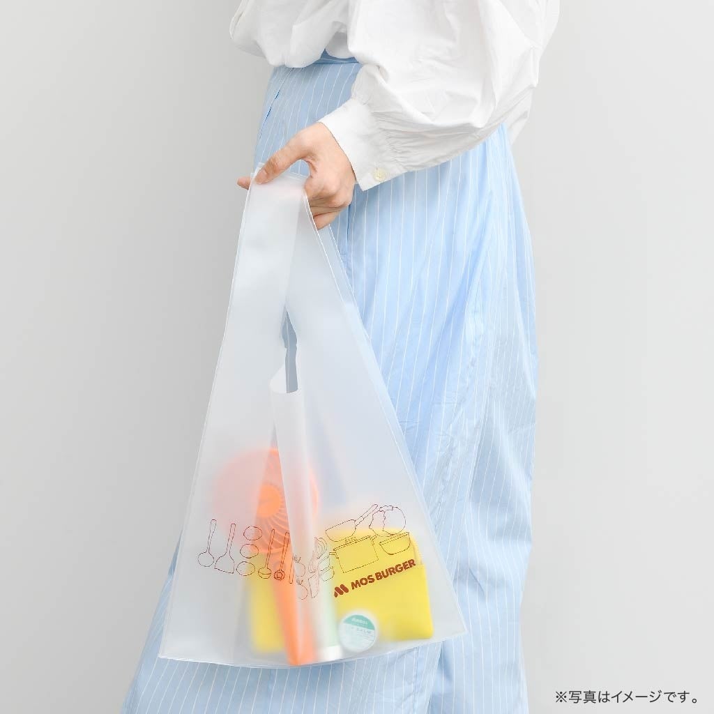 クリアバッグ モステイクアウト袋風(S:1,580円、M:1,780円)