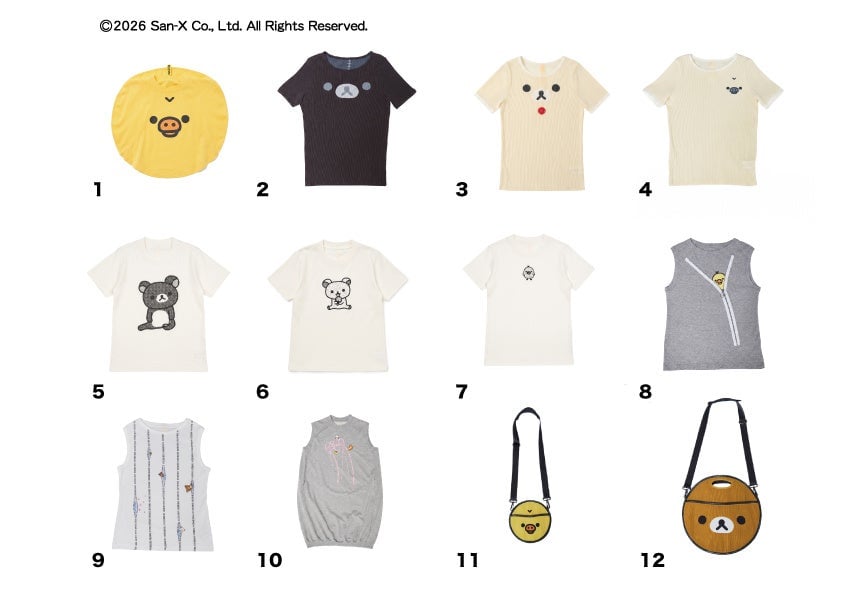 NAOKI TAKIZAWAがリラックマとコラボ、都会的なプリーツコレクションを代官山で発売