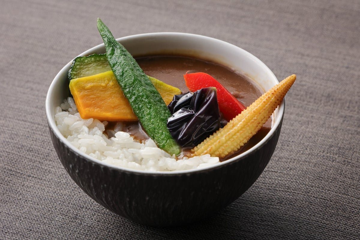 夏野菜の和風カレー丼