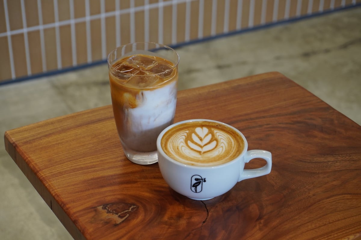 オープン限定豆Panamaのカフェラテ