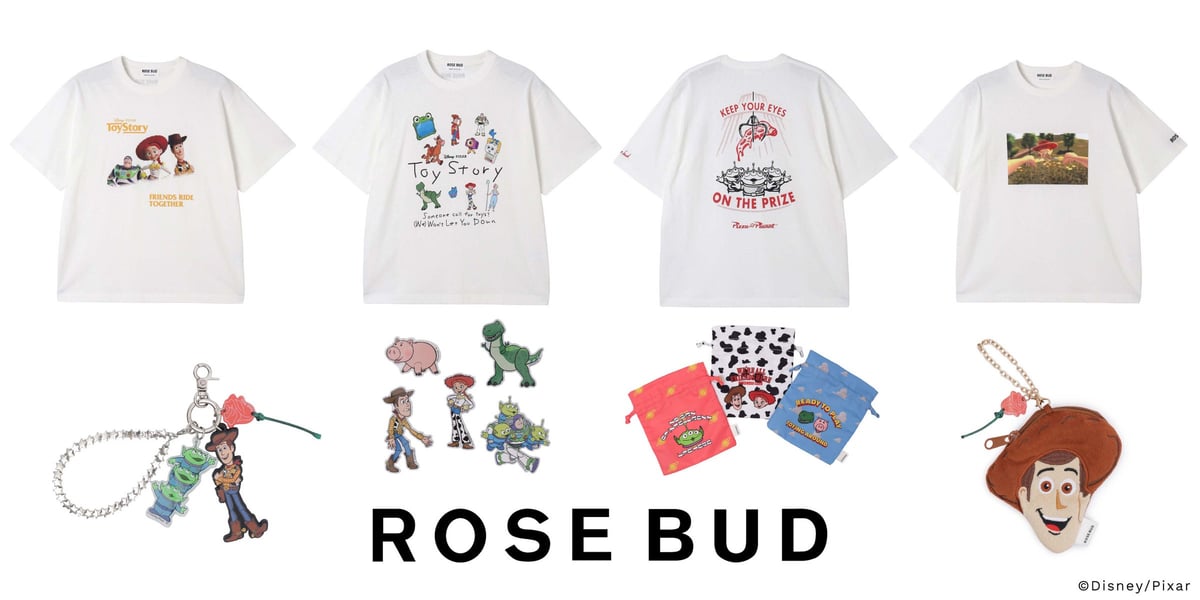 ROSE BUDが新宿でトイ・ストーリーコラボアイテムを先行発売