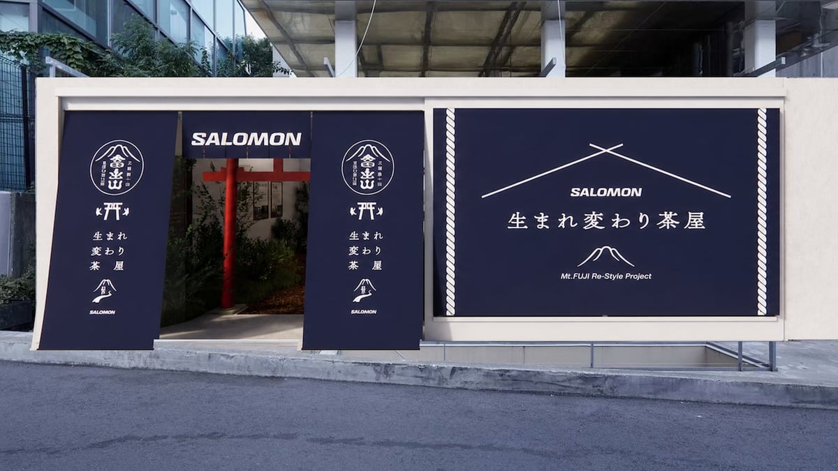 サロモン原宿で「生まれ変わり茶屋」無料体験！富士山登山道を再現したPOP UPイベント