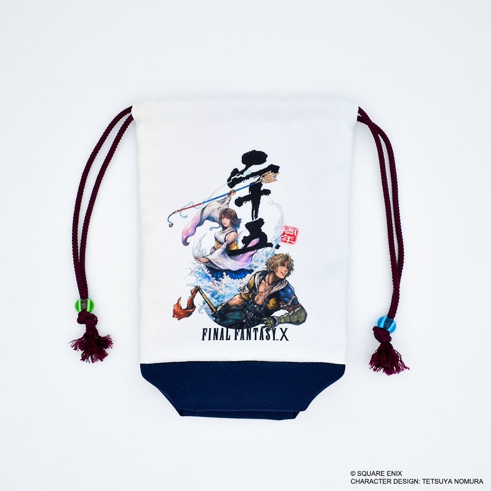 ファイナルファンタジーX 25th ANNIVERSARY ちりめん風巾着 価格:3,080円(税込)