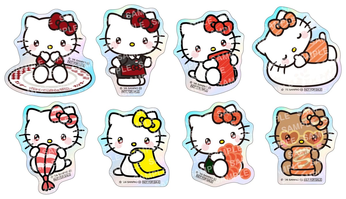 スシロー全国でハローキティコラボが7月29日スタート!数量限定グッズも充実