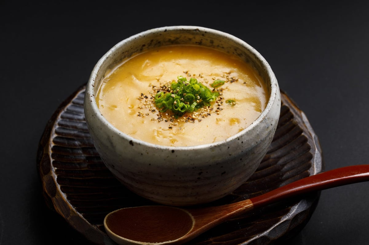 生雲丹の玉地蒸し蟹内子フカヒレあん