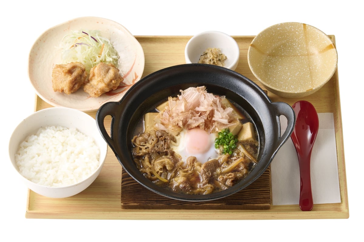 ～だし香る～【から揚げ小鉢付】牛肉豆腐定食 1,250円