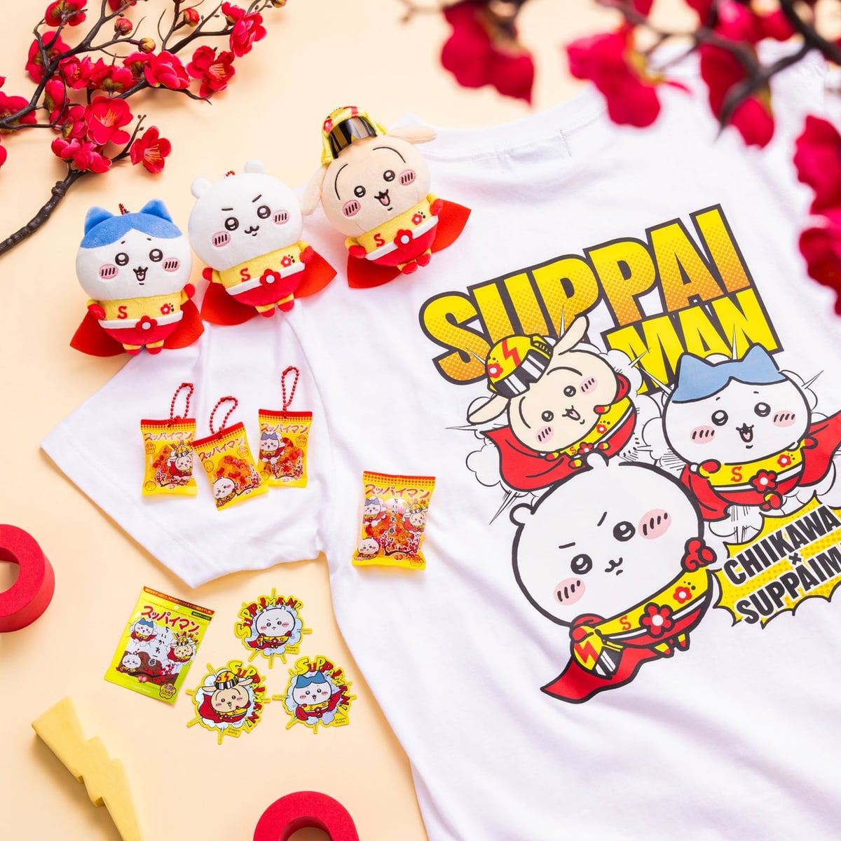 ちいかわ×スッパイマンコラボグッズが沖縄で発売開始｜全5アイテム12種を楽しめる