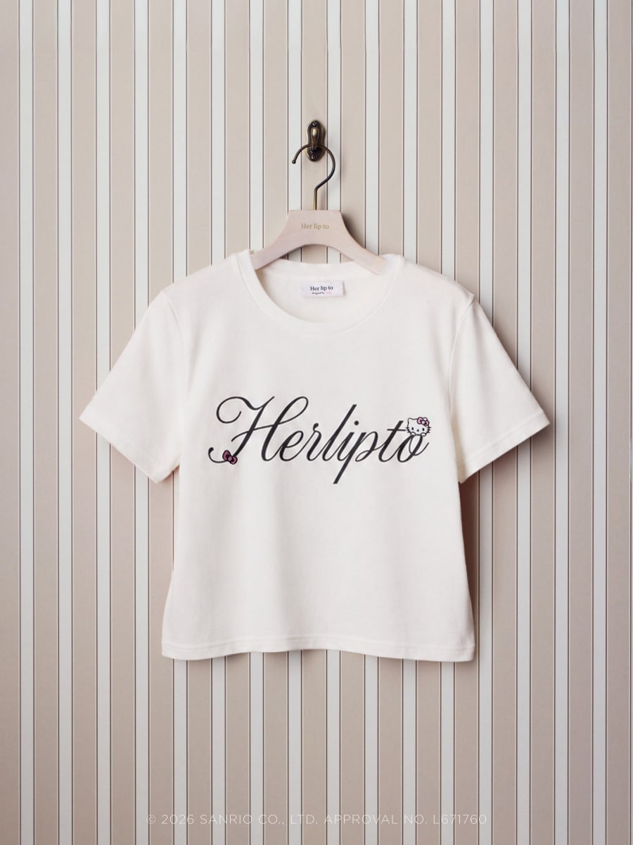 HLT x Hello Kitty Front Logo Tee(rose/white)¥8,800