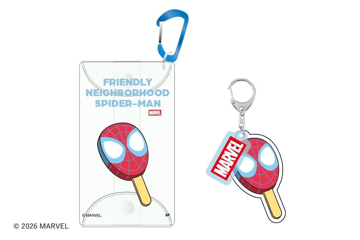 スパイダーマン/アイスクリーム/ビニールポーチ 、アクリルキーホルダー