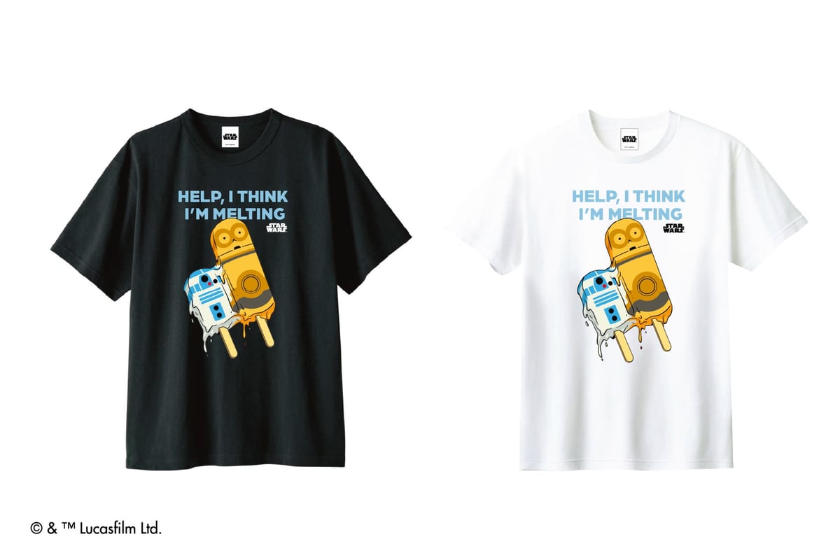 C-3PO&R2-D2/アイスクリーム/Tシャツ