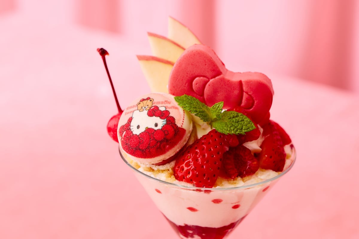 ②本エリア限定の特別提供メニュー♡「Welcome RIBBON’s パフェ」