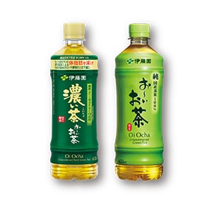 伊藤園 濃い茶/緑茶 各600ml ※冷凍飲料・ホットは対象外です。