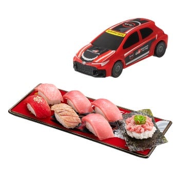 スシロー全国でGAZOO Racingコラボ限定ミニカー付き商品が数量限定発売