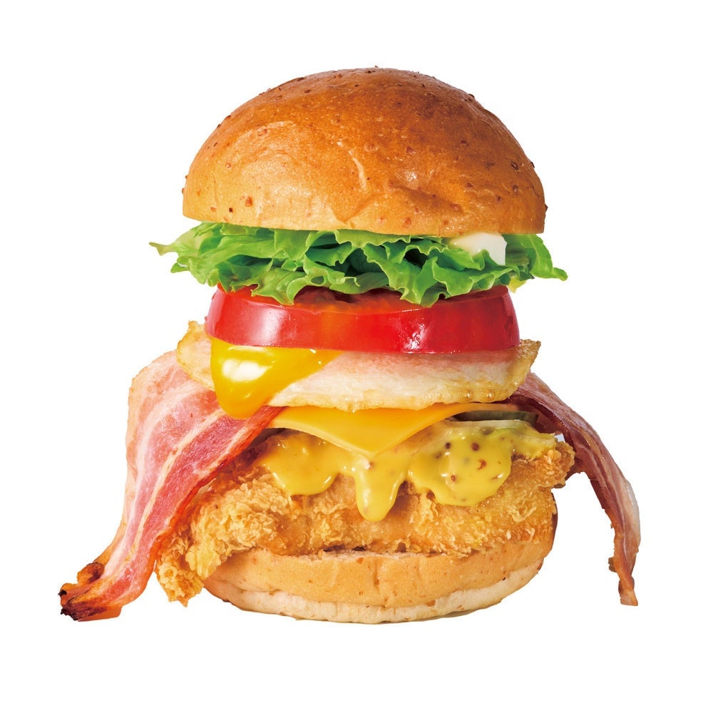 ベーコンチーズ月見バーガー│690円(税込)