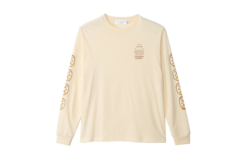 長袖Tシャツ パンなみんな ベージュ（M/L)