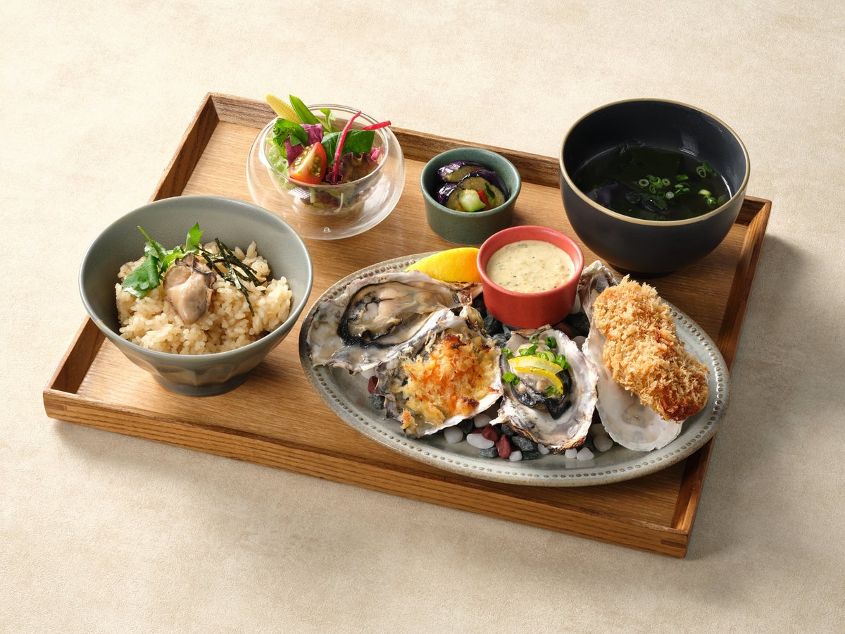 牡蠣尽くし御膳 ¥1,900(¥2,090)