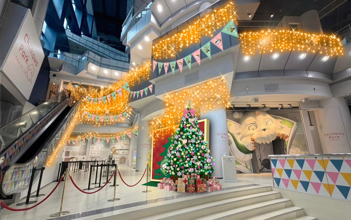 池袋の「ちいかわパーク」がクリスマス仕様に！特別グリーティング開催 11/20〜12/25