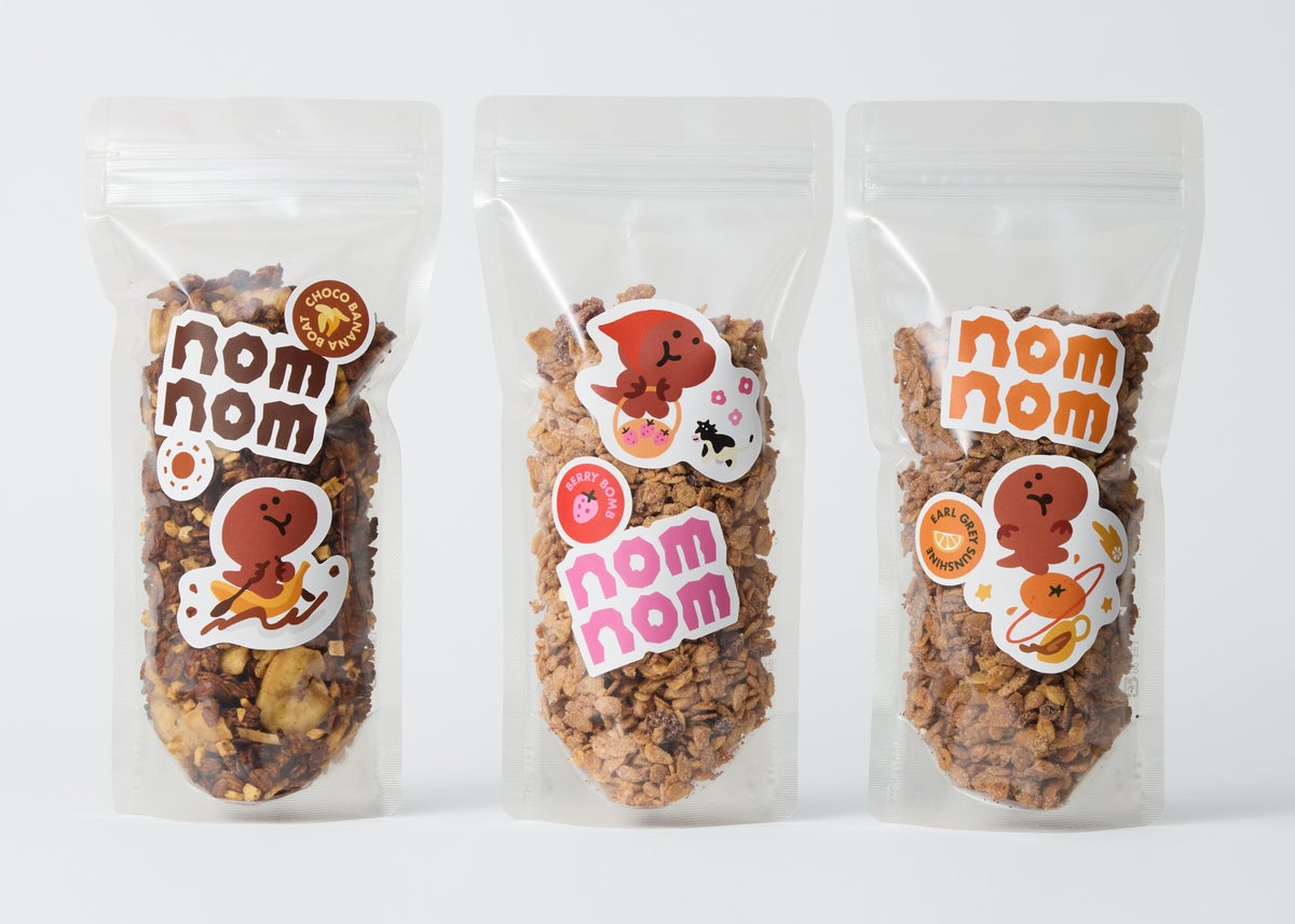 nom nom(ノムノム) グラノーラ（チョコバナナボート・ベリーボム・サンシャインアールグレイ）