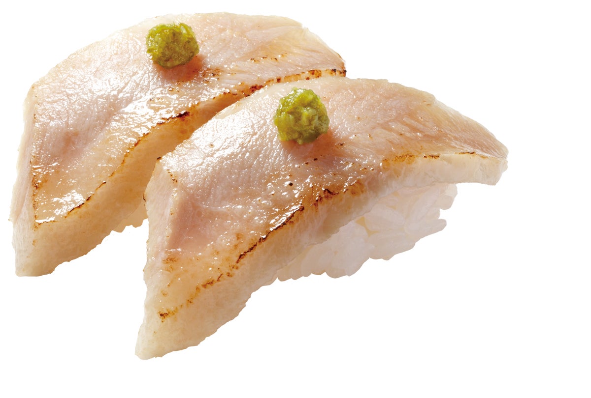 炙り豚（とん）とろ（柚子胡椒のせ） 160円（税込176円）
