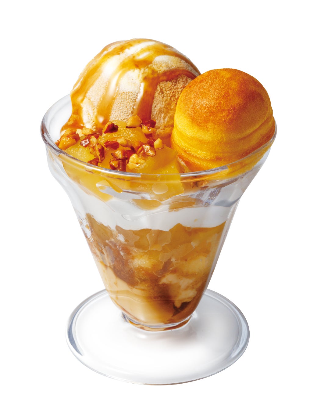 りんごとプリンのキャラメルパルフェ 390円（税込429円）