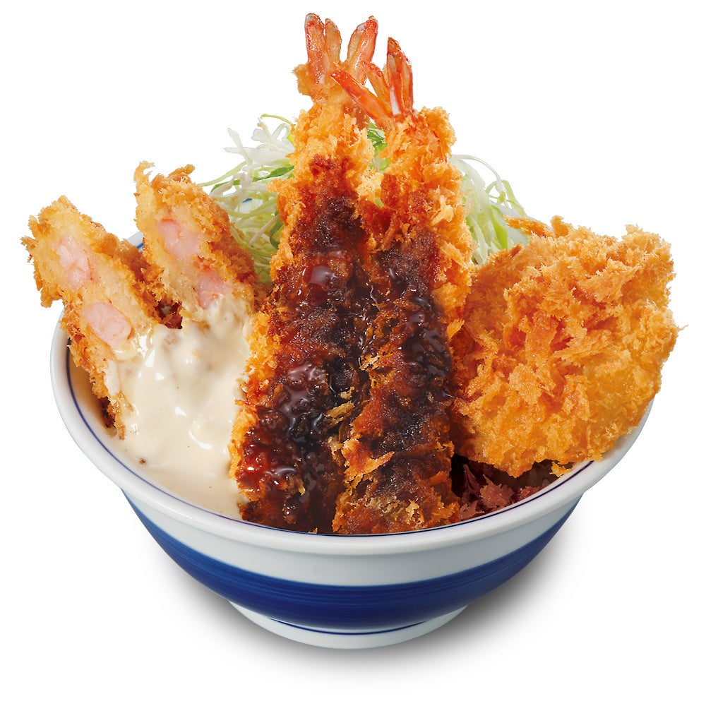 かつや「海老トリプル丼」新登場！890円 10/9〜