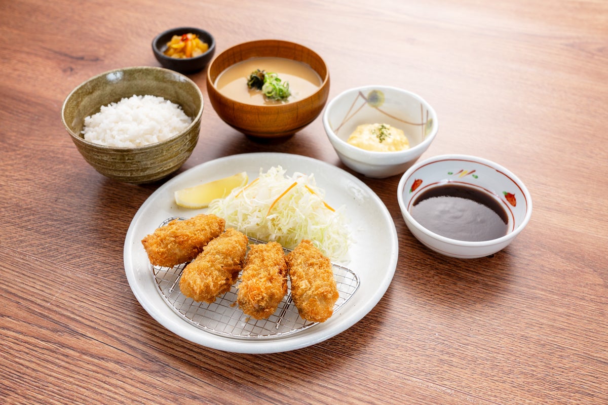 カキフライ定食(4個) 1,160円(税込)
